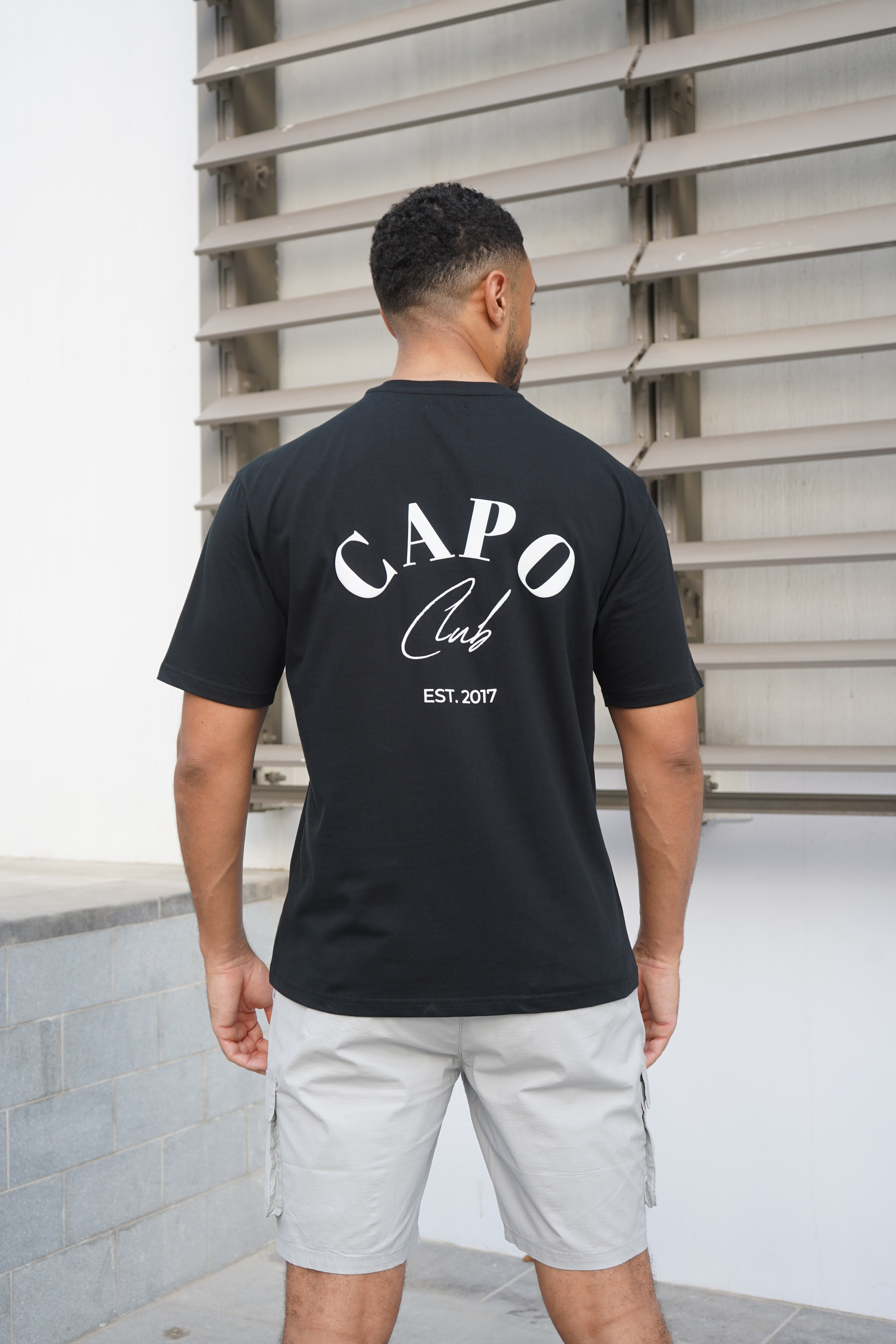 CAPO Beach Club T-Shirt Black White